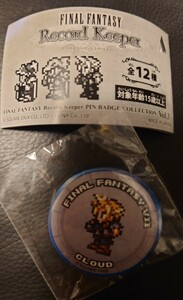 FINAL FANTASY ファイナルファンタジー Record Keeper レコードキーパー 缶バッジ vol.3　 7 FF7 新品 クラウド　Ⅶ