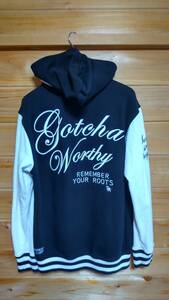 GOTCHA ガッチャ　メンズ　パーカー綿生地スタジャン　XLサイズ 美品　人気ブランド