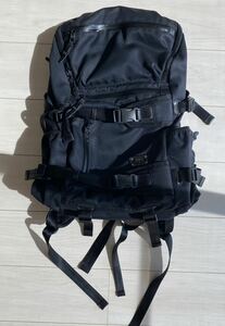 日本製 AS2OV アッソブ CORDURA DOBBY 305D ROUND ZIP / バックパック/ リュックサック/ マスターピース/ ブラック 黒