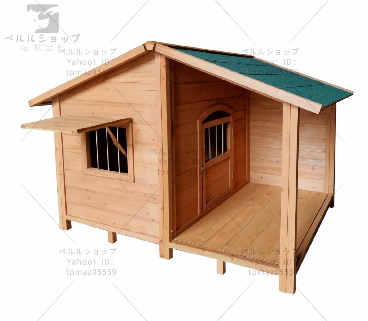 犬小屋 ドッグハウス 木製 中型犬用 犬 ログハウス 庭 外飼い ドッグ