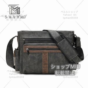  retro shoulder bag men's bag PU leather Mini shoulder bag outdoor business diagonal .. shoulder .. handbag 