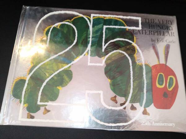 新品未使用 未開封 英語　はらぺこあおむし エリックカール ハードカバー The Very Hungry Caterpillar 25th FOSSETTE Eric Carle 洋書絵本