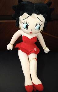 美品 ベティちゃん ベティ・ブープ Betty Boop 限定品 ぬいぐるみ USJ 送料無料 即決価格 ユニバーサルスタジオジャパン 限定品 希少 レア