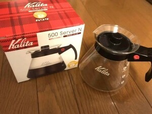 カリタ コーヒーサーバー 102ドリッパー用 500ml 2~4人用 N 新品 電子レンジ対応 Kalita #31205 未使用品