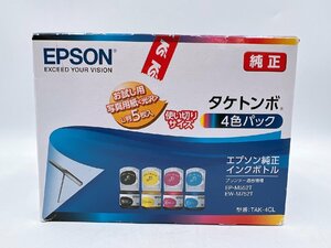 純正 EPSON 未開封 インク TAK-4CL 推奨使用期限 2024年10月 現状品 適合機種 EP-M552T EW-M752T【AO045】