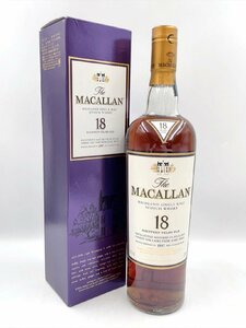 【未開栓】1997年 マッカラン MACALLAN 18年 シェリーオークカスク スコッチ ウィスキー 700ml 43% 箱あり (HO046)