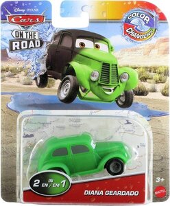 マテル カーズ カラーチェンジャーズ ダイアナ・ギアデイド ミニカー CARS ON THE ROAD COLOR CHANGERS DIANA GEARDADO カーズオンザロード