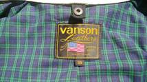 VANSON バンソン シングルライダースジャケット 38サイズ 白 VANSON leathers バンソン レザーズ_画像2