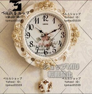 ヨーロッパ　復古　柱時計　応接間　豪華　時計　家庭用　静音時計　おしゃれ　創意　復古　壁掛け時計 アンティーク　北欧