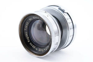 ☆Nikon/ニコン NIKKOR-H.C 5cm F2 沈胴 Nppon Kogaku Japan ライカ Lマウント　♯1935