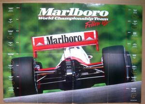 *[Marlboro]1992 year Marlboro Indy car large poster free shipping 