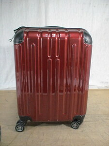3966　赤・黒　TSAロック付　スーツケース　キャリケース　旅行用　ビジネストラベルバック