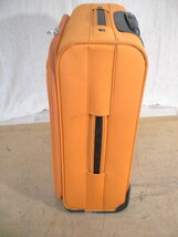 3972　MC53　オレンジ　鍵付　スーツケース　キャリケース　旅行用　ビジネストラベルバック_画像2