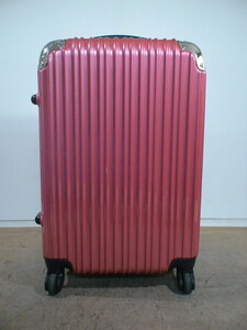 4379　ピンク　TSAロック付　スーツケース　キャリケース　旅行用　ビジネストラベルバック