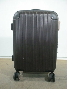 4428　茶　TSAロック付　スーツケース　キャリケース　旅行用　ビジネストラベルバック