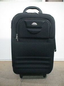 4449　BASIC LAND　黒　鍵付　スーツケース　キャリケース　旅行用　ビジネストラベルバック