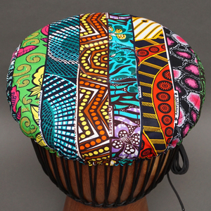  Africa ethnic musical instrument Jean be head cover patchwork No.203 Africa n wax jembepa-nyu