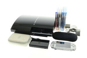 NJZB5-10-22 SONY 任天堂 ソニー プレステ3 PS3 CECHB00 PSP DS Lite ソフト バイオハザード 等 セット まとめ売り 通電確認済み ジャンク