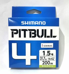 激安釣具 シマノ／SHIMANO　PITBULL ＰＬ-Ｍ５４Ｒ　ピットブル４　peライン 200ｍ巻　写メ通り 1個セット　釣り　1.5号