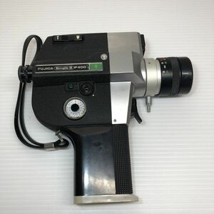 D【レトロ】フジカ FUJICA ムービーカメラ 8ミリカメラ シングル8 Single-8 P400 昭和レトロ ヴィンテージ アンティーク 撮影小道具