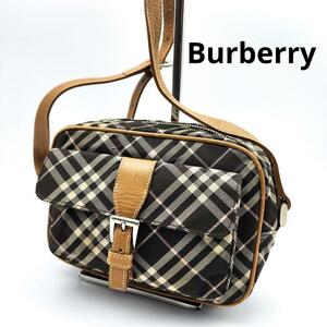 良品　Burberry ノバチェック　ショルダーバッグ　ポシェット　バーバリー