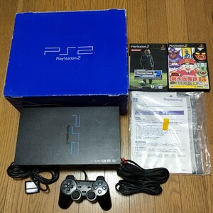 PS2本体 SCPH-39000 箱説明書付き オマケソフトのセット プレイステーション2 PlayStation2