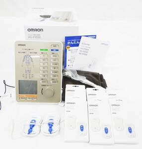 01 07-579155-17 [Y] 【美品】 OMRON オムロン 家庭用 低周波治療器 HV-F9550 箱付き 札07