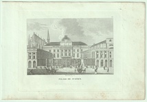 1818年 パリで最も美しい宮殿60景 銅版画 パレ・ド・ジュスティス Palais de Justice_画像1