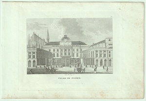 1818年 パリで最も美しい宮殿60景 銅版画 パレ・ド・ジュスティス Palais de Justice