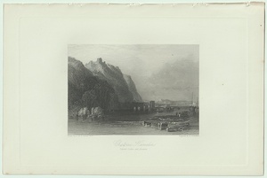 1853年 ターナー 鋼版画 The Rivers of France シャントソー城 Chateau Hamelin メーヌ＝エ＝ロワール
