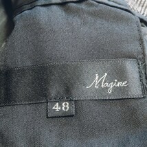 10-9【大人カッコいい】美品Magine 　マージンノーカラージャケット テーラードジャケット　サイズ48 L相当_画像6