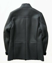 ◆本物◆ARMANI COLLEZIONI◆極上リッチ◎リアルムートン羊毛皮 M65レザーコート52 新品_画像3