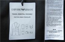 ◆本物◆EMPORIO ARMANI ◆マルチに着回し◎ジャージー生地JKTブラック50 新品_画像9