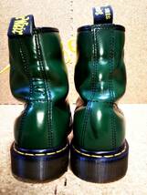 【Dr.MARTENS】ドクターマーチン 1460 8ホールブーツ UK7 (26cm ) 8EYE BOOT スムースレザー 希少レアカラー グリーン 刻印あり_画像7