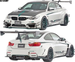 【M’s】F82 M4 クーペ (2014y-2020y) VARIS ワイドボディ エアロキット 6点 BMW FRP バリス エアロ 外装 フルエアロ セット VAB-8208