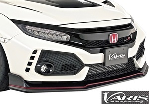 【M's】HONDA CIVIC タイプR FK8 (2017.9-) VARIS フロントリップスポイラー FRP製 バリス エアロ ホンダ シビック TYPE-R VAHO-013F