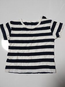 80 半袖Tシャツ 無印良品　ボーダー　保育園　洋服　服