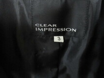☆クリアインプレッション CLEAR IMPRESSION トレンチコート/3/黒☆_画像3