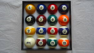 Stussy Billiard Balls ステューシー ビリヤードボール 人気 ショーンフォント JAPER BEES 匿名配送 NY LA LONDON TOKYO PARIS 