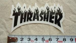THRASHER Flame Logo Sticker %off スラッシャー フレーム 炎 ロゴ ステッカー SB スケートボード レターパックライト 2