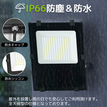 新品 LED 投光器 300w高輝度 12000ML 照明 屋外 防水 6500K昼光色 パネル 防災グッズ ワークライト アウトドア キャンプ IP66 看板灯 LVYUA_画像3