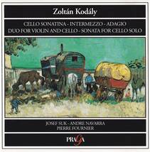 廃盤超希少 praga 初期仏盤 ピエール・フルニエ コダーイ 無伴奏チェロ・ソナタ Op.8 他 器楽 室内楽 作品集_画像1