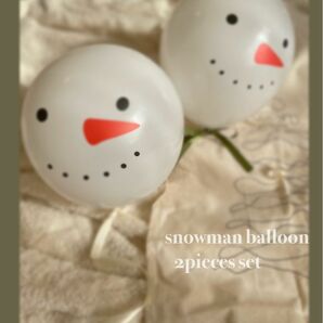 スノーマン　雪だるま　飾り付け　誕生日　バルーン　ハーフバースデー　赤ちゃん　百日祝い　お食い初め　風船