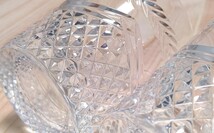 HOYA CRYSTAL ホヤ クリスタル ロックグラス カットガラス 2個セット ペア 食器 酒器 中古 送料無料 即決_画像5