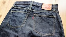 ★SKULL JEANS/スカルジーンズ デニムパンツ/ジーパン/ジーンズ 5507XX W30 ブラックデニム セルビッチ チェーンステッチ_画像4