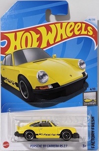 2024 #046 ホットウィール Porsche 911 Carrera RS 2.7 ポルシェ 911 カレラ RS 2.7 Hot Wheels Factory Fresh 4/10