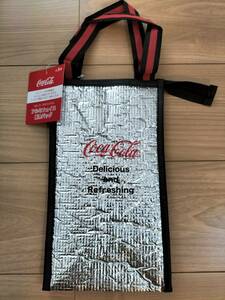 コカ・コーラ　アルミフェイス保冷バッグ　縦長デザイン　黒　ノベルティ非売品　新品未使用品