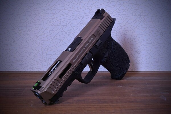 WE tech GBB S&W M&P 9 SAI Tier 1 FDE Ace1Arms 中古 ( ガスガン エースワンアームズ クリス コスタ Costa ステッピング 加工