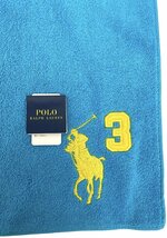 未使用 ラルフローレン ハンドタオル ハンカチ 刺繍　ポニー　ブルー　スカイブルー　Polo Ralph Lauren 【中古】_画像3