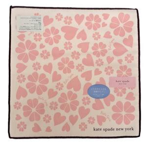  unused Kate Spade hand towel handkerchie floral print Heart clover pink kate spade towel [ used ]